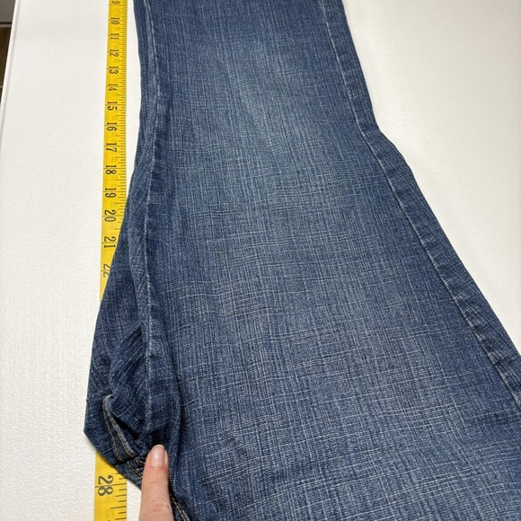 Coldwater Creek Women Straight Leg Jeans Size 12P Blue Denim Embroidered Beaded - Picture 10 of 13